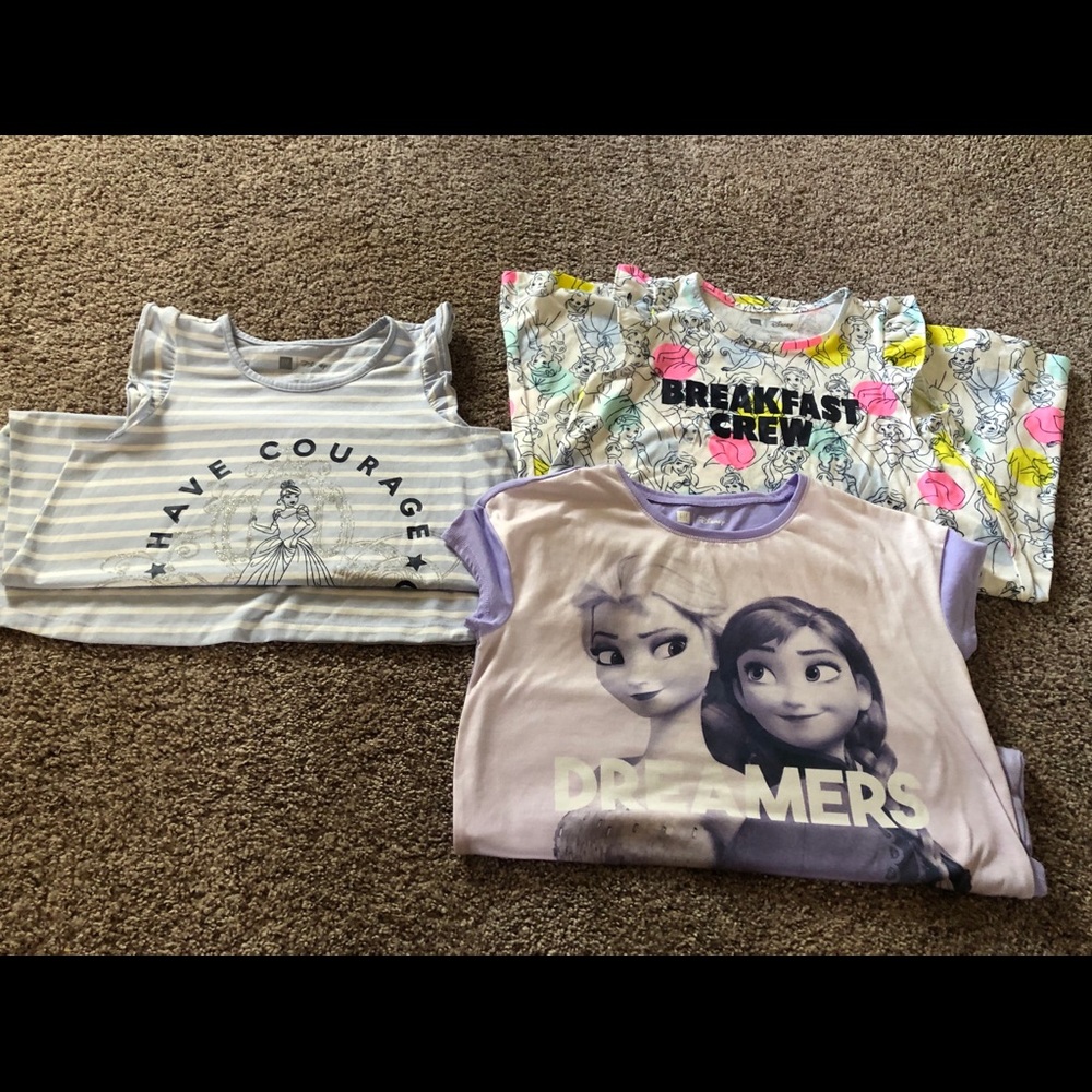 Bundle of three girls nightgowns.